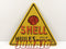 PB230 PLAQUES PUBLICITAIRE tôlée age d'or de l'Automobile Triangle 20cm Shell huiles