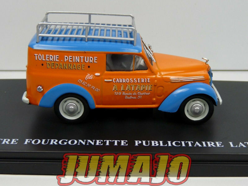 UTR36 UTILITAIRES RENAULT 1/43 JUVAQUATRE  fourgonette carrosserie Latapie