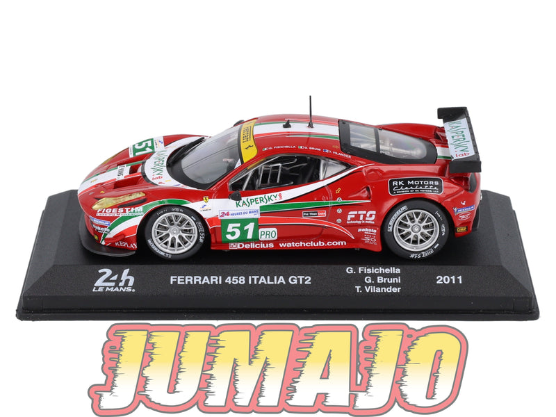 24H257 Voiture  1/43 CENTAURIA 24 Heures Mans : FERRARI 458 Italia GT2 2011