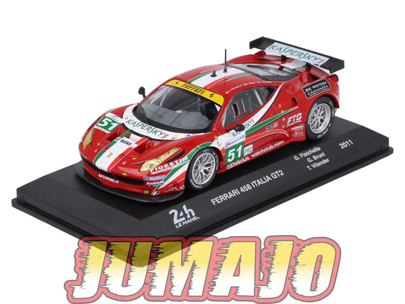 24H257 Voiture  1/43 CENTAURIA 24 Heures Mans : FERRARI 458 Italia GT2 2011