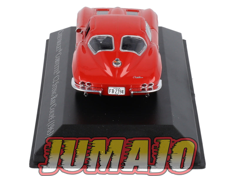 AC4 Voiture 1/43 IXO altaya Voitures américaines : CHEVROLET Corvette C2 Sting Ray Coupé 1963