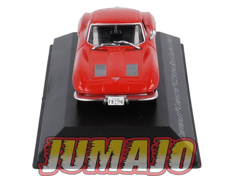 AC4 Voiture 1/43 IXO altaya Voitures américaines : CHEVROLET Corvette C2 Sting Ray Coupé 1963