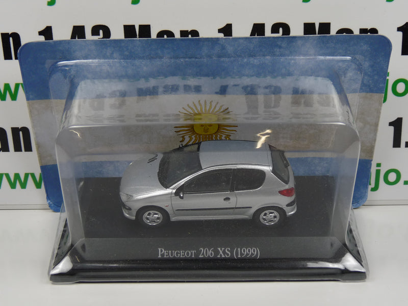 ARG60 Voiture 1/43 SALVAT Autos Inolvidables : PEUGEOT 206 XS 1999 3 Portes