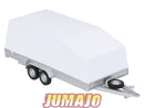 BJ403 Voiture 1/43 JUMAJO Remorque Doubles essieux Porte Voiture fermé
