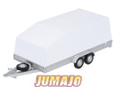 BJ403 Voiture 1/43 JUMAJO Remorque Doubles essieux Porte Voiture fermé