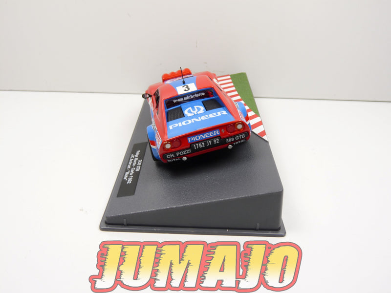 CF5 voiture 1/43 HACHETTE IXO FERRARI sport : 308 GTB Rallye Monte Carlo 1982 Andruet
