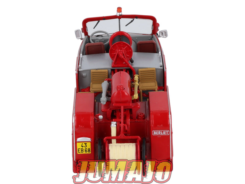 CPL18 Véhicules Légers Sapeurs Pompiers 1/43 Hachette IXO BERLIET GLA 19 PS