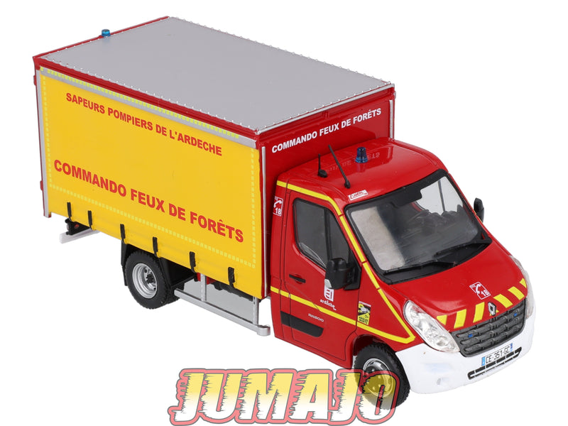 CPL26 Véhicules Légers Sapeurs Pompiers 1/43 Hachette RENAULT Master VCFF Ardeche