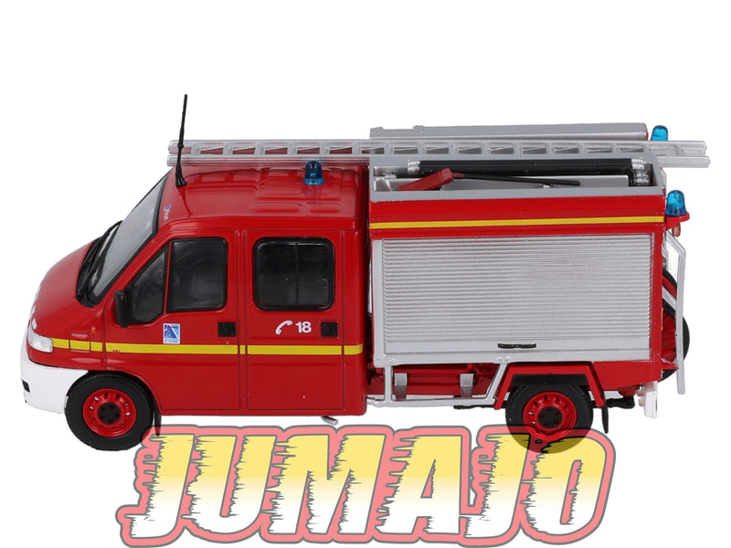CPL7 Véhicules Légers Sapeurs Pompiers 1/43 Hachette IXO Citroën Jumper PI Picot