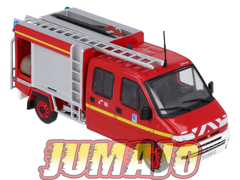 CPL7 Véhicules Légers Sapeurs Pompiers 1/43 Hachette IXO Citroën Jumper PI Picot