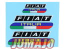 DEC1 Décalcomanie rallye 2 x 4,5cm + 1 x 2,5cm Fiat italia
