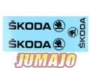 DEC5 Décalcomanie rallye 2 x 4,5cm + 1 x 2,5cm Skoda