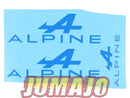 DEC6 Décalcomanie rallye 2 x 4,5cm + 1 x 2,5cm Alpine