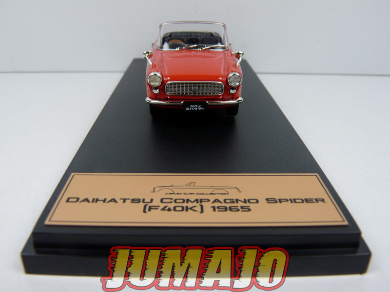 JPL45 1/43 HACHETTE Japon : DAIHATSU Compagno Spider (F40K) 1965