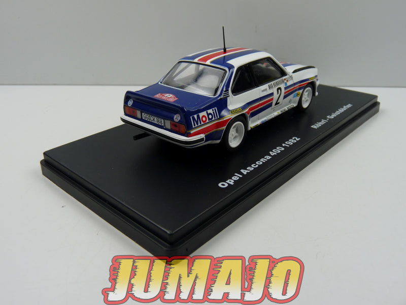 RMX12 1/43 Salvat Mexique Rallye WRC : Opel Ascona 400 1982 Monte Carlo Röhrl Geistdörfer