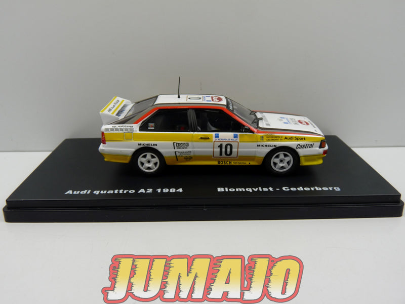 RMX6 1/43 Salvat Mexique Rallye WRC : Audi Quattro A2 1984 Blomqvist Cederberg