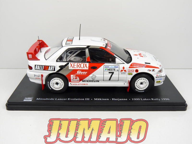 RVQ47 Voiture Rallye 1/24 SALVAT Models : Mitsubishi Lancer Evo III Makinen 1996