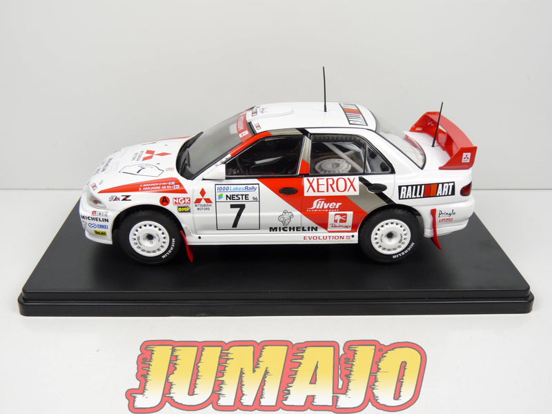RVQ47 Voiture Rallye 1/24 SALVAT Models : Mitsubishi Lancer Evo III Makinen 1996