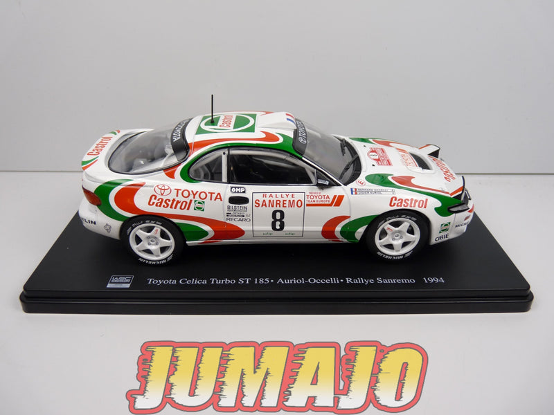 RVQ8 Voiture Rallye 1/24 SALVAT Models : Toyota Celica Turbo ST185 Auriol Occelli 1994