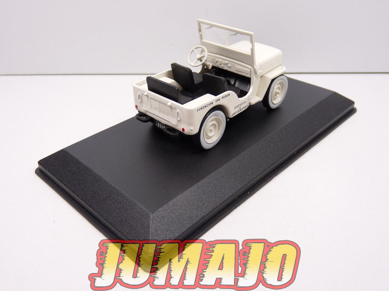 SER37 Voiture 1/43 SALVAT Vehiculos Servicios :  JEEP CJ2A Willys - Fundacion Eva Peron (1948)