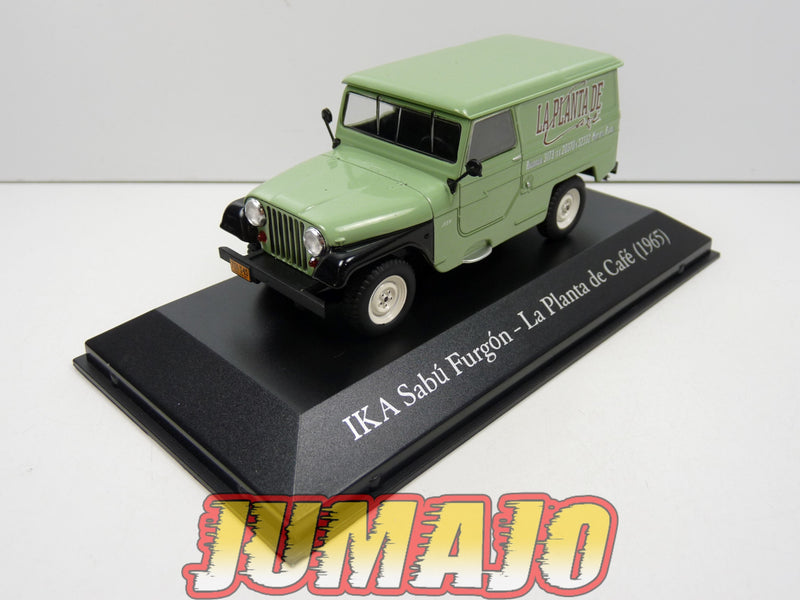 SER49 Voiture 1/43 SALVAT Vehiculos Servicios :  IKA Sabu Furgon JEEP Willys - La Planta de Café (1965)