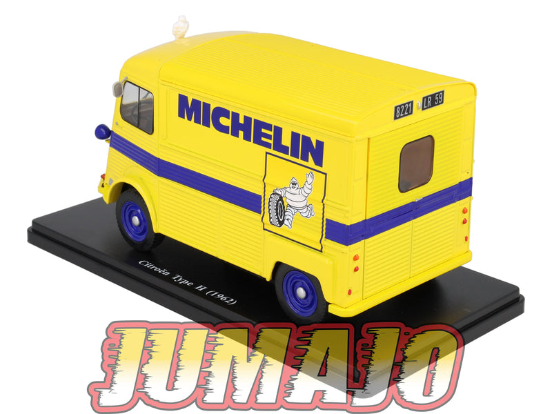 TES12 Voiture 1/24 Hachette TEST : CITROEN Type H 1962 Michelin