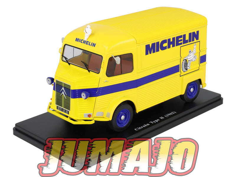 TES12 Voiture 1/24 Hachette TEST : CITROEN Type H 1962 Michelin