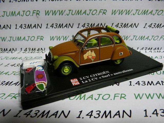 2CVAP50 voiture 1/43 ELIGOR Autoplus CITROËN 2CV n°12 SURF australienne