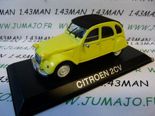 BAL73 Voiture 1/43 IXO DEAGOSTINI Balkans : CITROËN 2CV jaune