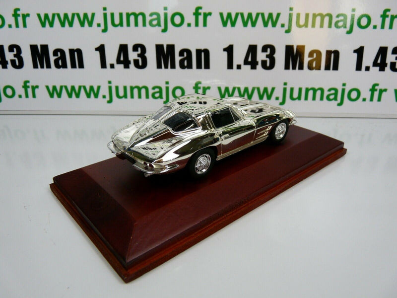 SIL10 VOITURE 1/43 IXO CHROME : Chevrolet Corvette Stingray