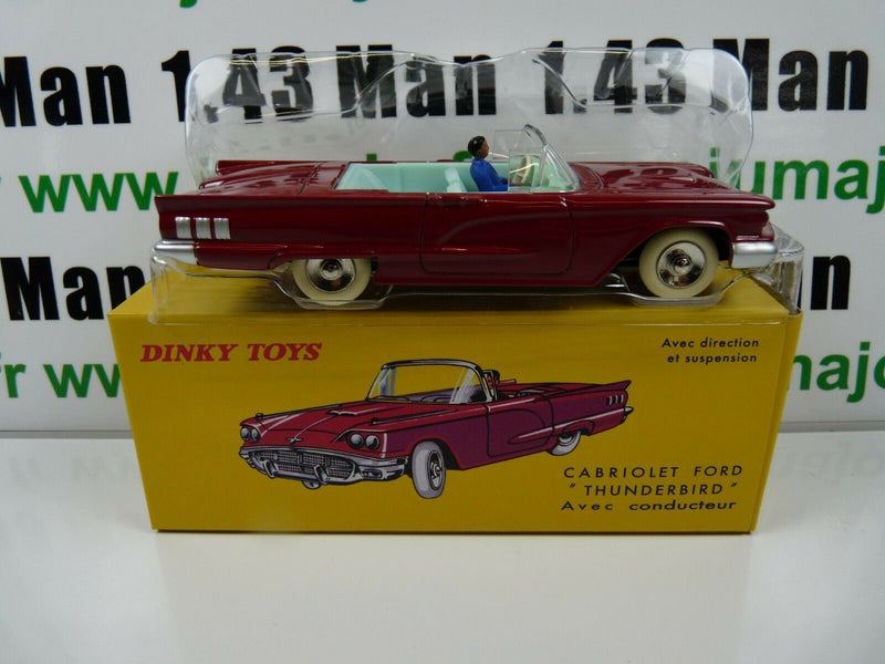 DT212 Voiture 1/43 réédition DINKY TOYS DeAgostini : FORD THUNDERBIRD cabriolet