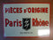 PB3 PLAQUE PUBLICITAIRE tolée age d'or Automobile n°79 : 21*29 cm PARIS/RHONE