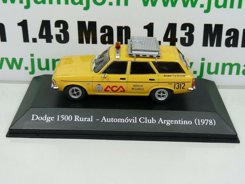 SER22 1/43 SALVAT Vehiculos Inolv. Servicios: Dodge 1500 Rural ACA (1978)