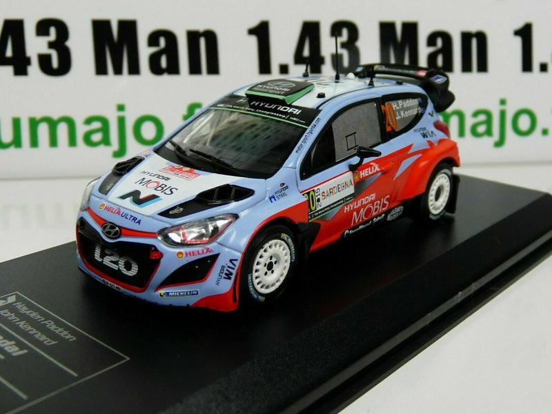 RD11 voiture 1/43 IXO Direkt Rallye : HYUNDAI I20 WRC Italie 2015 H.Paddon