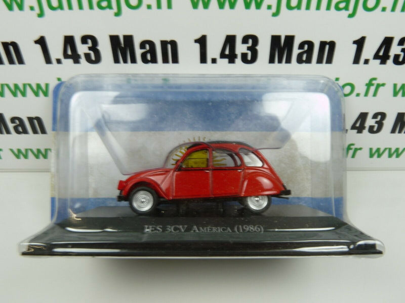 ARG59 Voiture 1/43 SALVAT Autos Inolvidables : Citroen 3CV America 1986