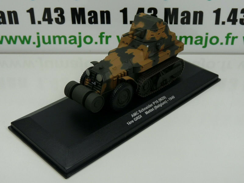 WW9N Eaglemoss 1/43 Blindés WW2 : AMC Schneider P16 (M29) Citroën Belgique 1940