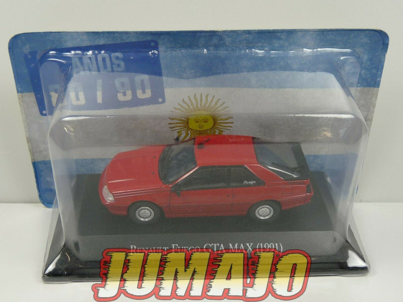 AQV1 Voiture 1/43 SALVAT Autos Inolvidables 80/90: Renault FUEGO GTA Max 1991