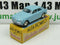 MRY1 Voiture 1/48 MERCURY hachette : ALFA ROMEO GIULIETTA SPRINT bleu