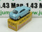 MRY1 Voiture 1/48 MERCURY hachette : ALFA ROMEO GIULIETTA SPRINT bleu