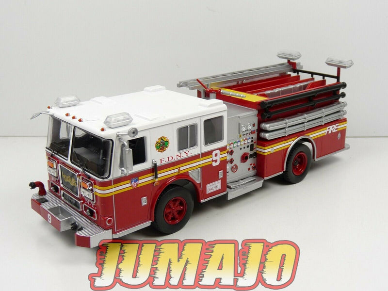 CPI2 camion POMPIER 1/43 Hachette Autopompa Seagrave Pumper USA 2003 Chinatown