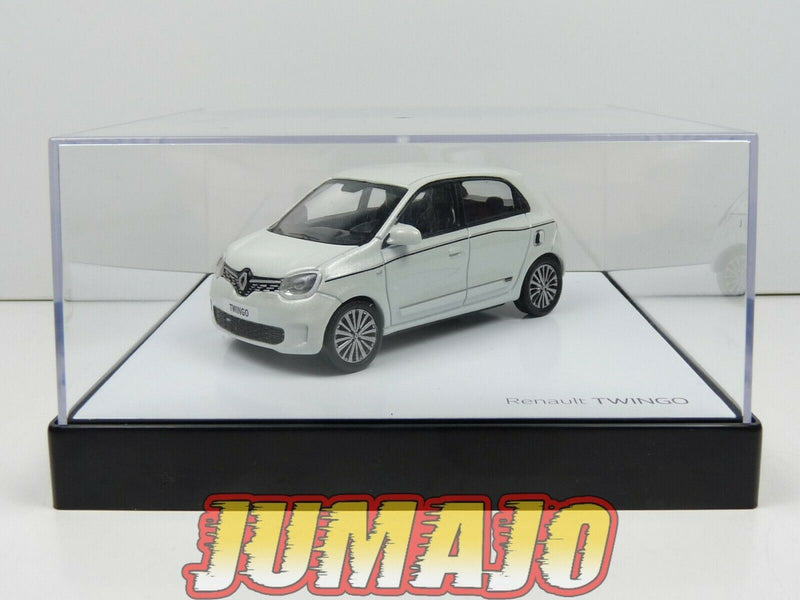 REN1 VOITURE 1/43 NOREV dealer pack : RENAULT TWINGO III blanc 2014