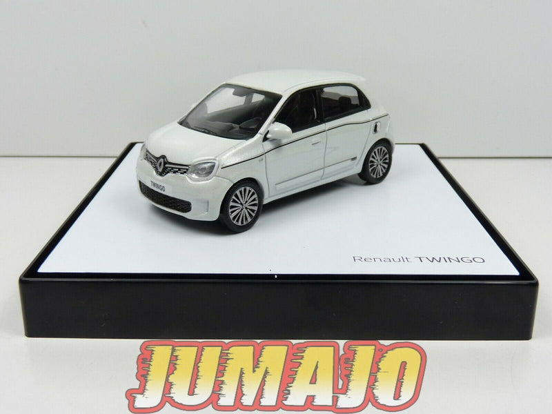 REN1 VOITURE 1/43 NOREV dealer pack : RENAULT TWINGO III blanc 2014