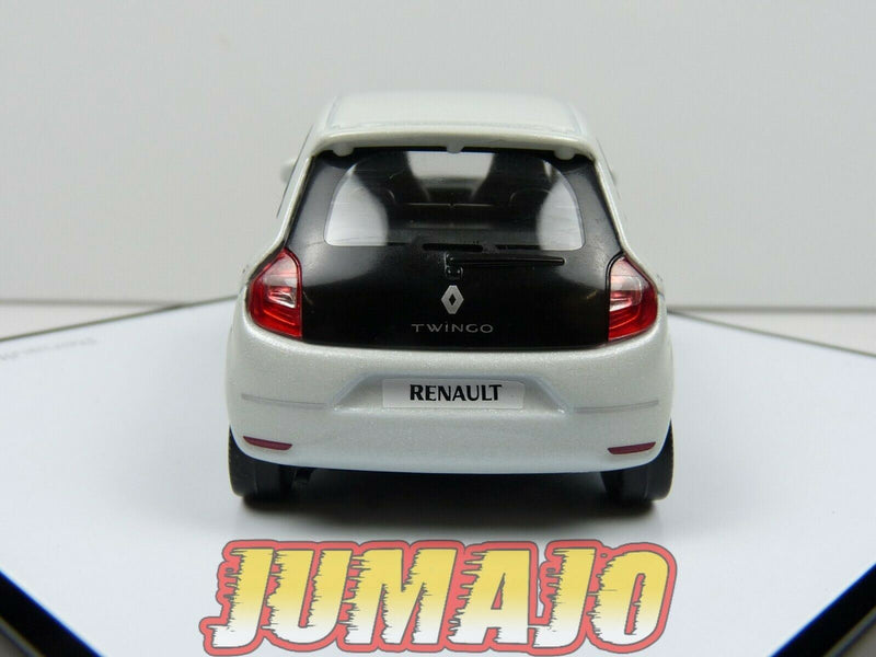 REN1 VOITURE 1/43 NOREV dealer pack : RENAULT TWINGO III blanc 2014