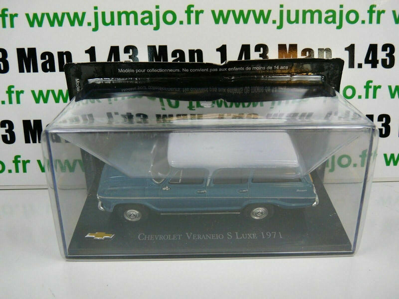 CVT3 voiture 1/43 IXO Salvat BRESIL CHEVROLET : Veraneio S Luxe 1971