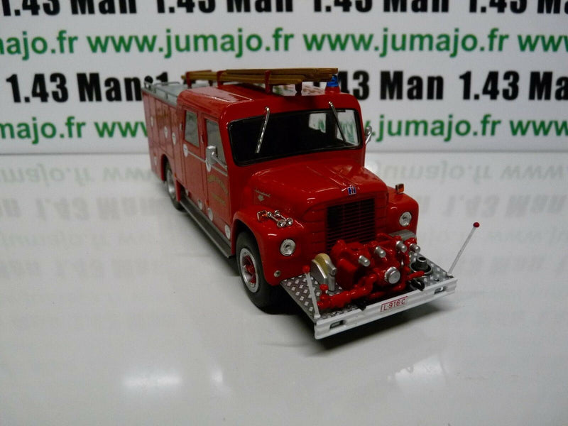 CP38 POMPIER 1/43 altaya IXO Autopompe semi-lourde Wasterlain Harvester Belgique