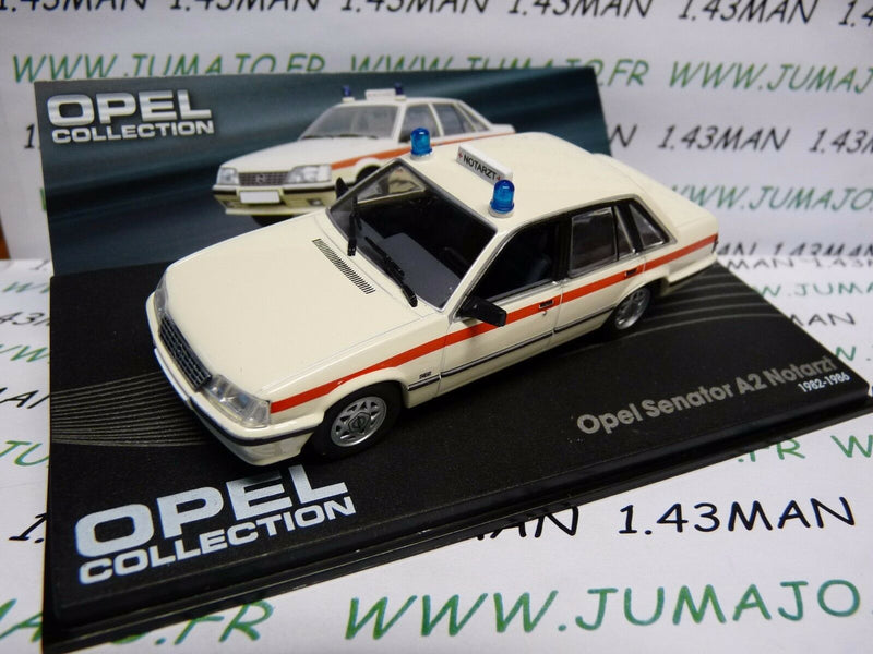 OPE42 voiture 1/43 IXO OPEL collection SENATOR A2 Notarzt croix rouge ambulance