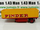 PIN31 1/43 IXO CIRQUE PINDER : remorque fiche 75 ouvrante