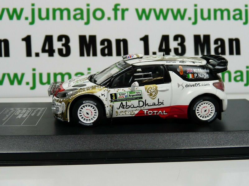 RD16 voiture 1/43 IXO Direkt Rallye : CITROËN DS3 WRC Argentine 2015 K.MEEKE