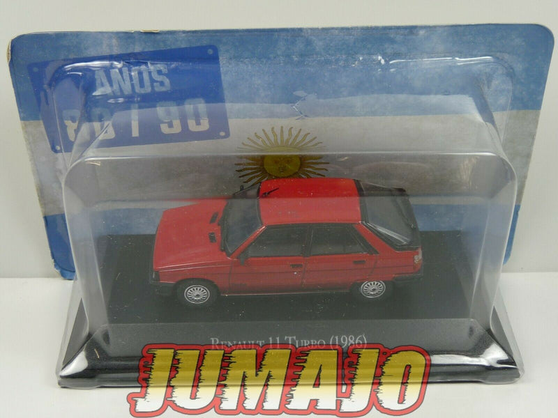 AQV11 Voiture 1/43 SALVAT Inolvidables 80/90: Renault 11 TURBO rouge 1986