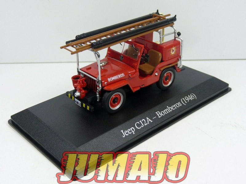 SER11 1/43 SALVAT Vehiculos Servicios jeep CJ12A willys Bomberos pompiers 1946